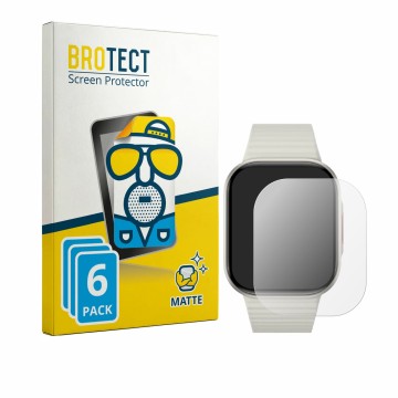 Parte frontale di una confezione del prodotto con il logo del marchio BROTECT. Accanto è raffigurato il dispositivo Xiaomi Red