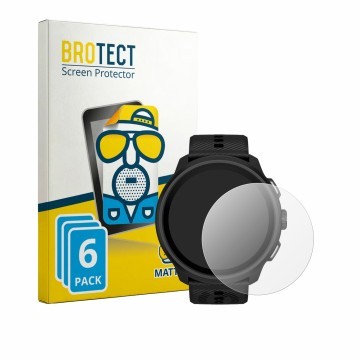 Vorderseite einer Produktverpackung mit dem Markenlogo BROTECT. Daneben ist das Gerät Suunto Run 2 mit dem zugehörigen Display