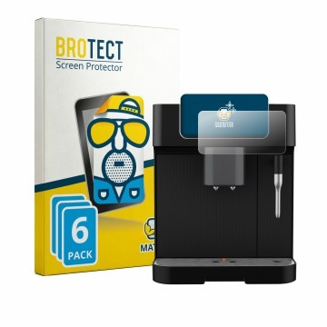 Parte frontal de un envase de producto con el logotipo de la marca BROTECT. Al lado se muestra el dispositivo Grundig KVA 6230