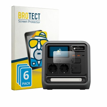 Parte frontale di una confezione del prodotto con il logo del marchio BROTECT. Accanto è raffigurato il dispositivo DJI Power 