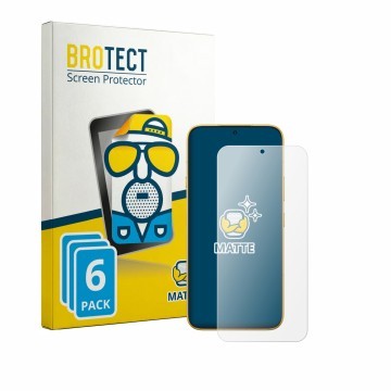 Parte frontal de un envase de producto con el logotipo de la marca BROTECT. Al lado se muestra el dispositivo Honor Magic 9 Su