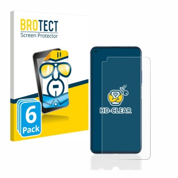 Parte frontale di una confezione del prodotto con il logo del marchio BROTECT. Accanto è raffigurato il dispositivo Huawei Nov