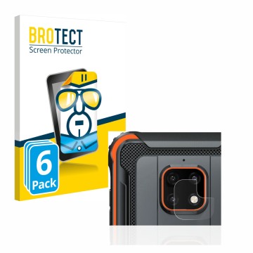 Vorderseite einer Produktverpackung mit dem Markenlogo BROTECT. Daneben ist das Gerät Blackview BV4900 Pro (NUR Kameraschutz) 