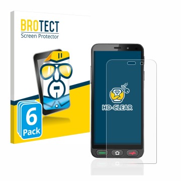 Vorderseite einer Produktverpackung mit dem Markenlogo BROTECT. Daneben ist das Gerät Brondi Amico S Nero mit dem zugehörigen 