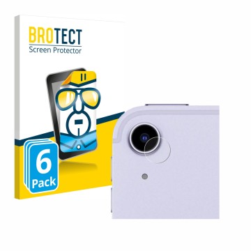 Vorderseite einer Produktverpackung mit dem Markenlogo BROTECT. Daneben ist das Gerät Apple iPad Air 5 2022 (NUR Kameraschutz,