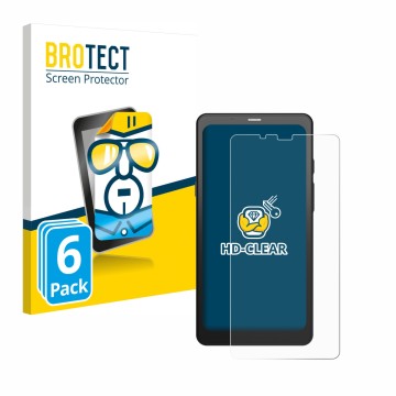 Parte frontale di una confezione del prodotto con il logo del marchio BROTECT. Accanto è raffigurato il dispositivo Boox Palma