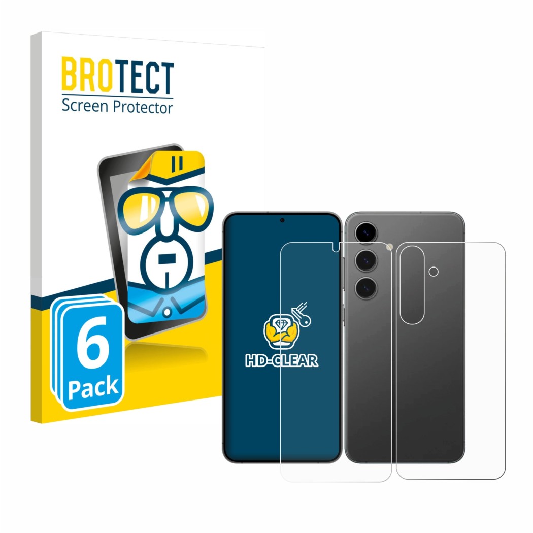 2x BROTECT HD-Clear Protector de pantalla para Samsung Galaxy S24