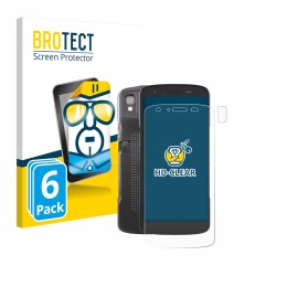 Vorderseite einer Produktverpackung mit dem Markenlogo BROTECT. Daneben ist das Gerät Zebra TC22 (Display+Kamera) mit dem zuge