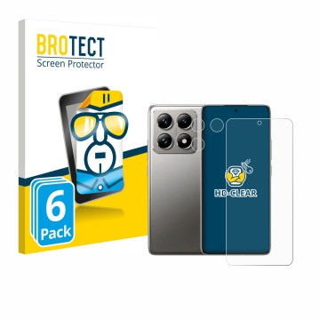 Vorderseite einer Produktverpackung mit dem Markenlogo BROTECT. Daneben ist das Gerät Xiaomi 14T Pro (Display+Kamera) mit dem 