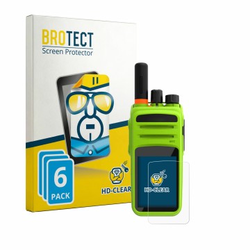 Parte frontale di una confezione del prodotto con il logo del marchio BROTECT. Accanto è raffigurato il dispositivo Talkpod N5