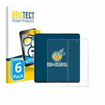 Parte frontale di una confezione del prodotto con il logo del marchio BROTECT. Accanto è raffigurato il dispositivo Honor Magi