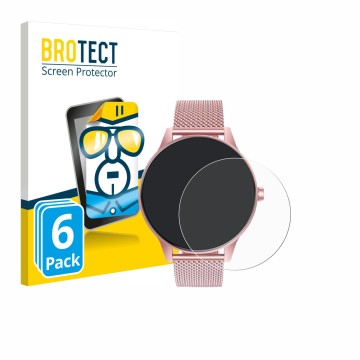 Face avant d’un emballage produit avec le logo de la marque BROTECT. À côté, l’appareil TAOLOON Smartwatch 1.27