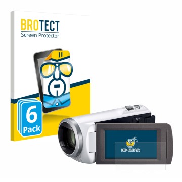 Parte frontale di una confezione del prodotto con il logo del marchio BROTECT. Accanto è raffigurato il dispositivo Panasonic 