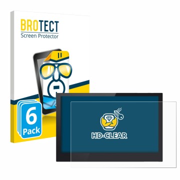Parte frontal de un envase de producto con el logotipo de la marca BROTECT. Al lado se muestra el dispositivo Bigtreetech TFT5
