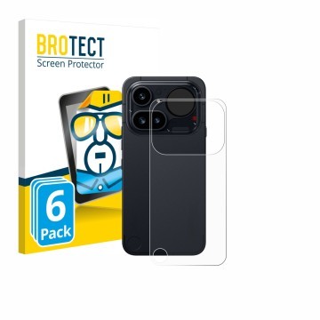 Parte frontale di una confezione del prodotto con il logo del marchio BROTECT. Accanto è raffigurato il dispositivo Nothing Ph