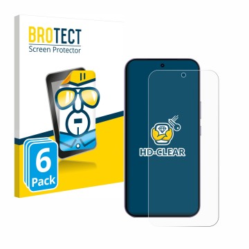 Face avant d’un emballage produit avec le logo de la marque BROTECT. À côté, l’appareil realme 16 Pro est représenté avec la p