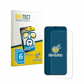 Face avant d’un emballage produit avec le logo de la marque BROTECT. À côté, l’appareil realme C100 5G est représenté avec la 