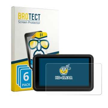 Parte frontal de un envase de producto con el logotipo de la marca BROTECT. Al lado se muestra el dispositivo Atomos Ninja RAW