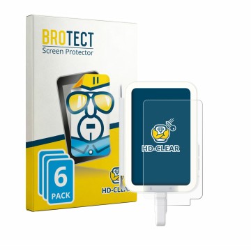 Face avant d’un emballage produit avec le logo de la marque BROTECT. À côté, l’appareil Insta360 Snap est représenté avec la p