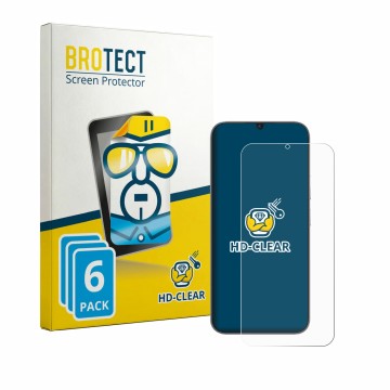 Face avant d’un emballage produit avec le logo de la marque BROTECT. À côté, l’appareil realme Narzo 100 Lite 5G est représent