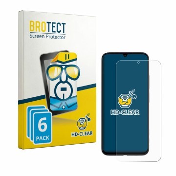Front side of a product packaging with the brand logo BROTECT. Next to it is the device Redmi R70m 5G shown with the correspon