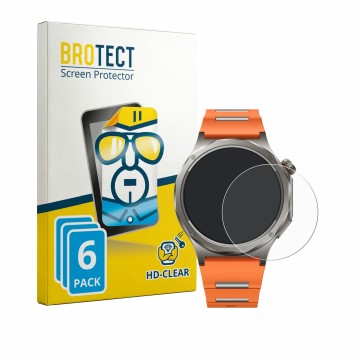 Face avant d’un emballage produit avec le logo de la marque BROTECT. À côté, l’appareil Oppo Watch X3 est représenté avec la p