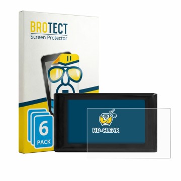 Face avant d’un emballage produit avec le logo de la marque BROTECT. À côté, l’appareil Luocute S966 est représenté avec la pr