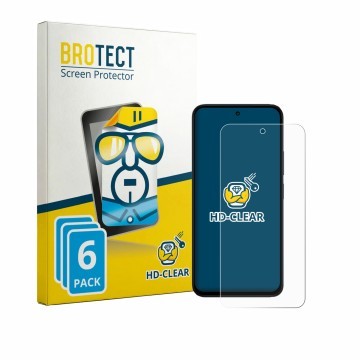 Front side of a product packaging with the brand logo BROTECT. Next to it is the device Xiaomi Poco M8s shown with the corresp