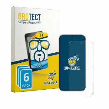 Parte frontale di una confezione del prodotto con il logo del marchio BROTECT. Accanto è raffigurato il dispositivo Honor 600 