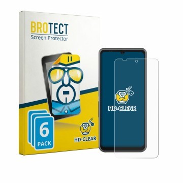 Front side of a product packaging with the brand logo BROTECT. Next to it is the device Sonim XP Pro E shown with the correspo