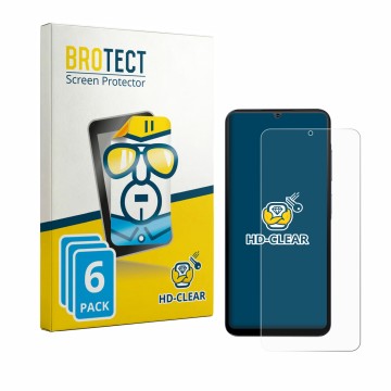 Face avant d’un emballage produit avec le logo de la marque BROTECT. À côté, l’appareil Hotwav A56 est représenté avec la prot