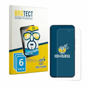 Vorderseite einer Produktverpackung mit dem Markenlogo BROTECT. Daneben ist das Gerät Xiaomi 17T Pro mit dem zugehörigen Displ