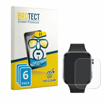 Parte frontale di una confezione del prodotto con il logo del marchio BROTECT. Accanto è raffigurato il dispositivo Xiaomi Red