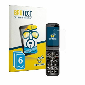Face avant d’un emballage produit avec le logo de la marque BROTECT. À côté, l’appareil Guwet G739 est représenté avec la prot