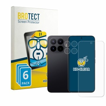 Vorderseite einer Produktverpackung mit dem Markenlogo BROTECT. Daneben ist das Gerät Xiaomi 17T Pro (Display+Kamera) mit dem 
