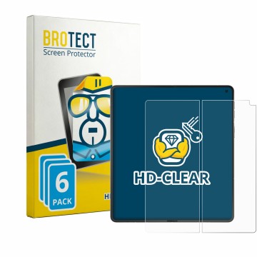 Parte frontale di una confezione del prodotto con il logo del marchio BROTECT. Accanto è raffigurato il dispositivo Motorola R