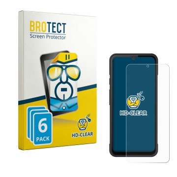 Parte frontale di una confezione del prodotto con il logo del marchio BROTECT. Accanto è raffigurato il dispositivo iMin Swift