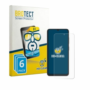 Face avant d’un emballage produit avec le logo de la marque BROTECT. À côté, l’appareil Hotwav A16 Pro Max est représenté avec