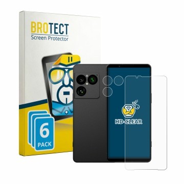 Vorderseite einer Produktverpackung mit dem Markenlogo BROTECT. Daneben ist das Gerät Sony Xperia 1 VIII (Display+Kamera) mit 
