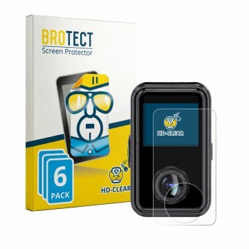 Front side of a product packaging with the brand logo BROTECT. Next to it is the device Vantrue E360 Ace shown with the corres