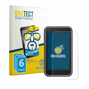 Vorderseite einer Produktverpackung mit dem Markenlogo BROTECT. Daneben ist das Gerät Shot Scope H50 mit dem zugehörigen Displ