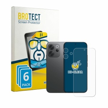 Parte frontale di una confezione del prodotto con il logo del marchio BROTECT. Accanto è raffigurato il dispositivo Vivo V70 (