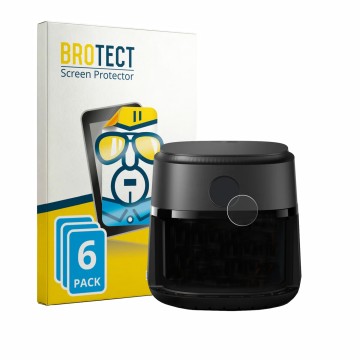 Vorderseite einer Produktverpackung mit dem Markenlogo BROTECT. Daneben ist das Gerät Philips Airfryer 2000 Series 6.2L mit de