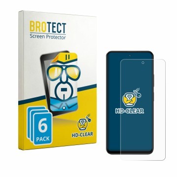 Vorderseite einer Produktverpackung mit dem Markenlogo BROTECT. Daneben ist das Gerät Blackview Color 6 mit dem zugehörigen Di