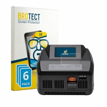 Face avant d’un emballage produit avec le logo de la marque BROTECT. À côté, l’appareil Spektrum Smart Charger S1100 G2 est re