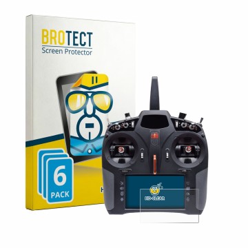 Face avant d’un emballage produit avec le logo de la marque BROTECT. À côté, l’appareil Spektrum iX14 Plus Special Edition est