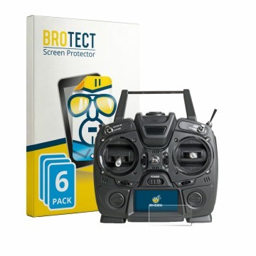 Face avant d’un emballage produit avec le logo de la marque BROTECT. À côté, l’appareil Graupner MZ-10 HOTT est représenté ave