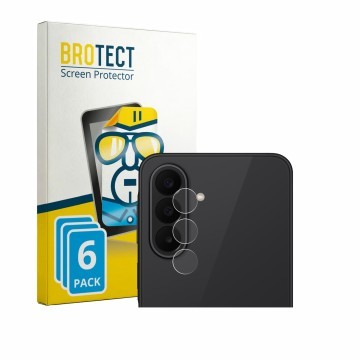 Front side of a product packaging with the brand logo BROTECT. Next to it is the device Samsung Galaxy A27 5G (ONLY Camera Len