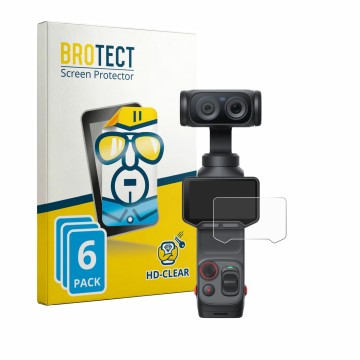 Vorderseite einer Produktverpackung mit dem Markenlogo BROTECT. Daneben ist das Gerät Insta360 Luna Ultra mit dem zugehörigen 