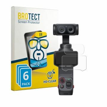 Vorderseite einer Produktverpackung mit dem Markenlogo BROTECT. Daneben ist das Gerät Insta360 Luna Ultra (Display + Linse) mi